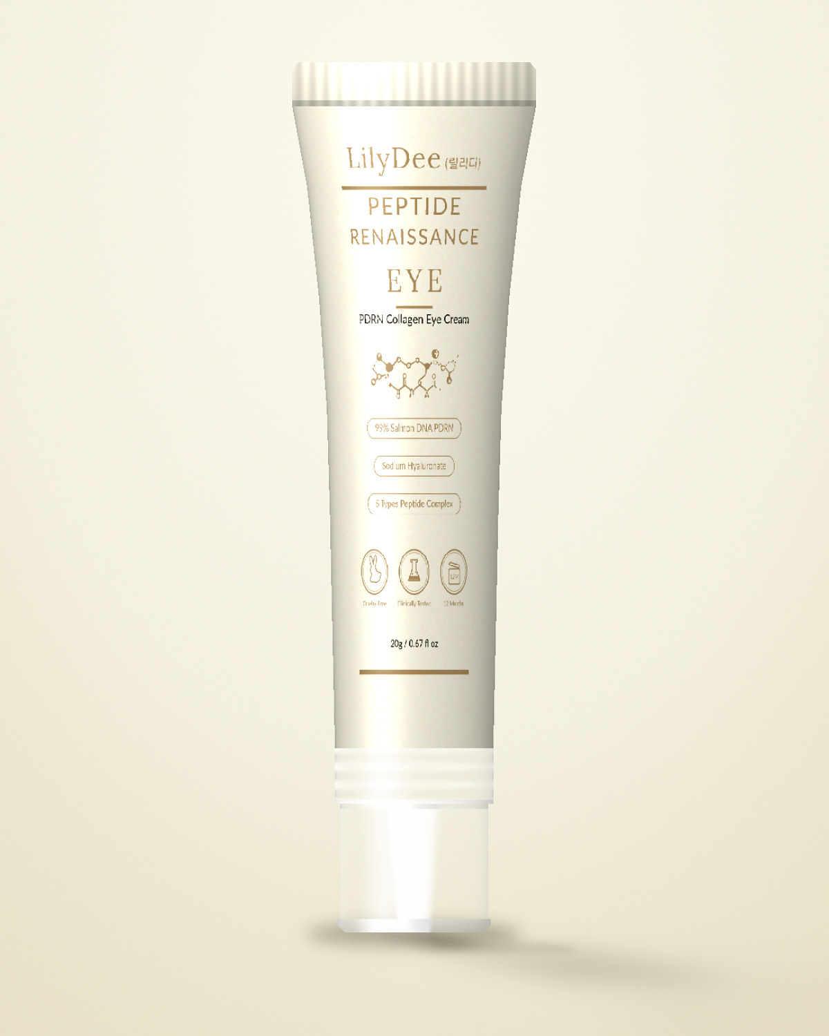 LilyDee Peptide Renaissance PDRN Collagen Eye Cream tube