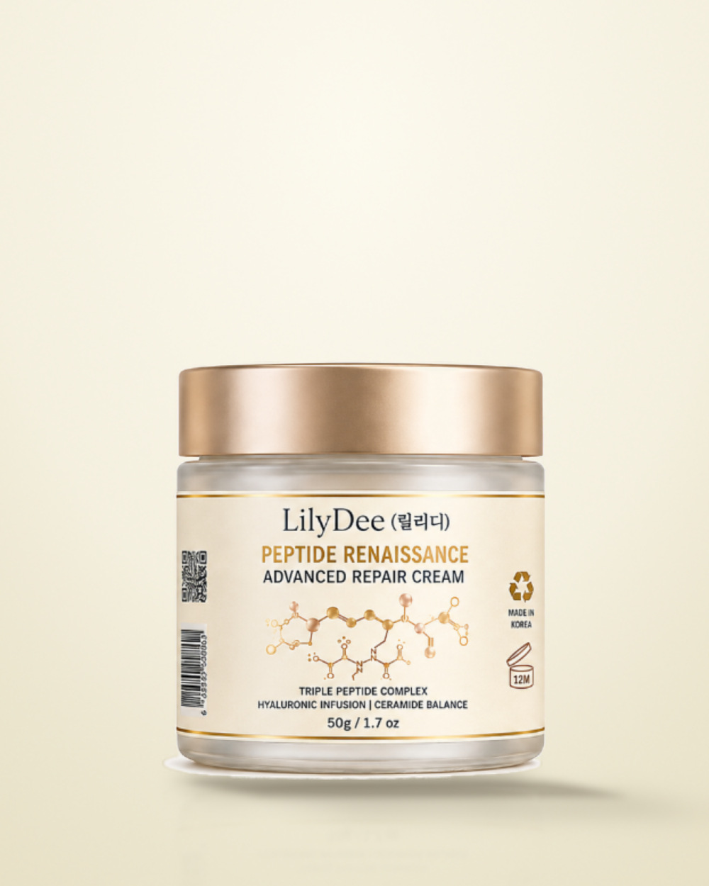 LilyDee Peptide Renaissance Advanced Repair Cream jar